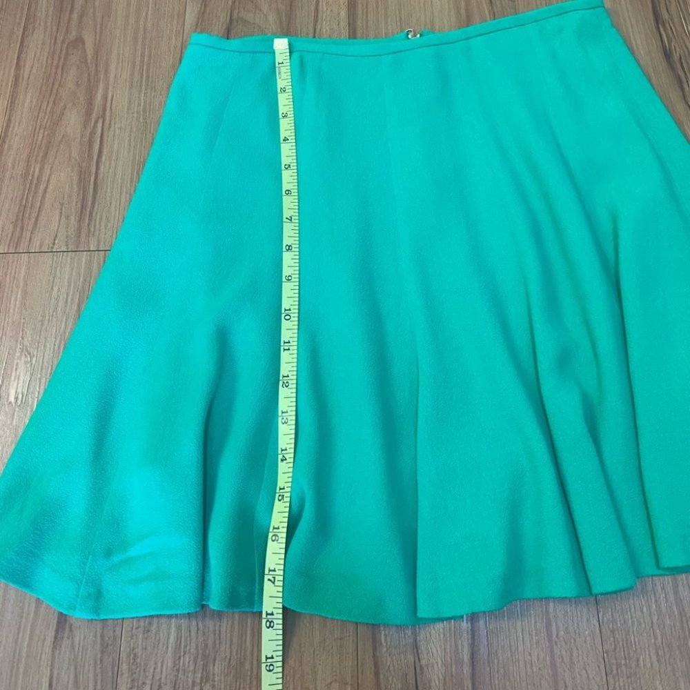 Sandro Juliette Emerald Green Flared Mini Skirt - Picture 9 of 15